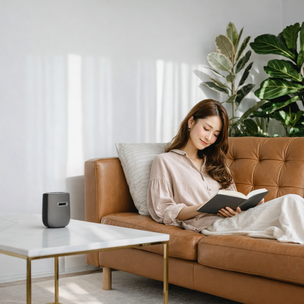 LUFT MASK Leather パーソナル空気清浄機